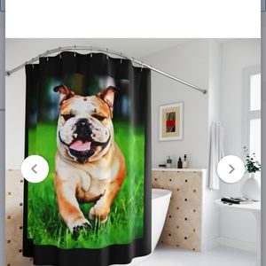 English Bulldog shower curtain
